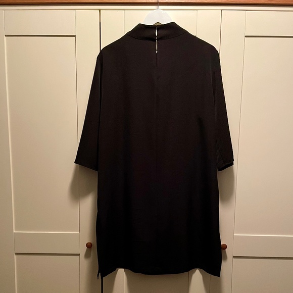 Black Halston Cowl Neck Evening Dress Size XL - Picture 5 of 5